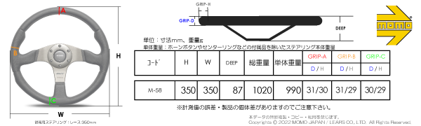 MOD.08 レザー/ブラックスポーク （M-58)